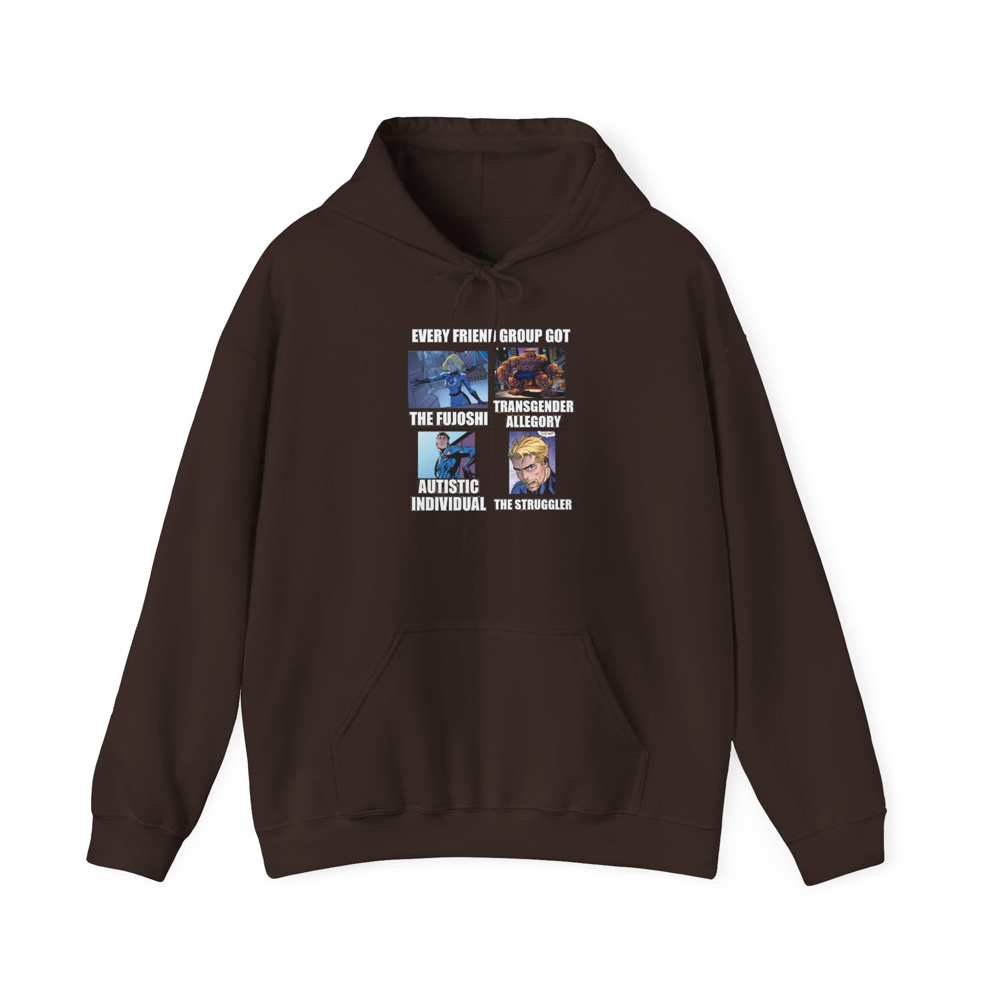 'Look Different' Graphic Hoodie — Vintage Collage Crewneck Sweatshirt