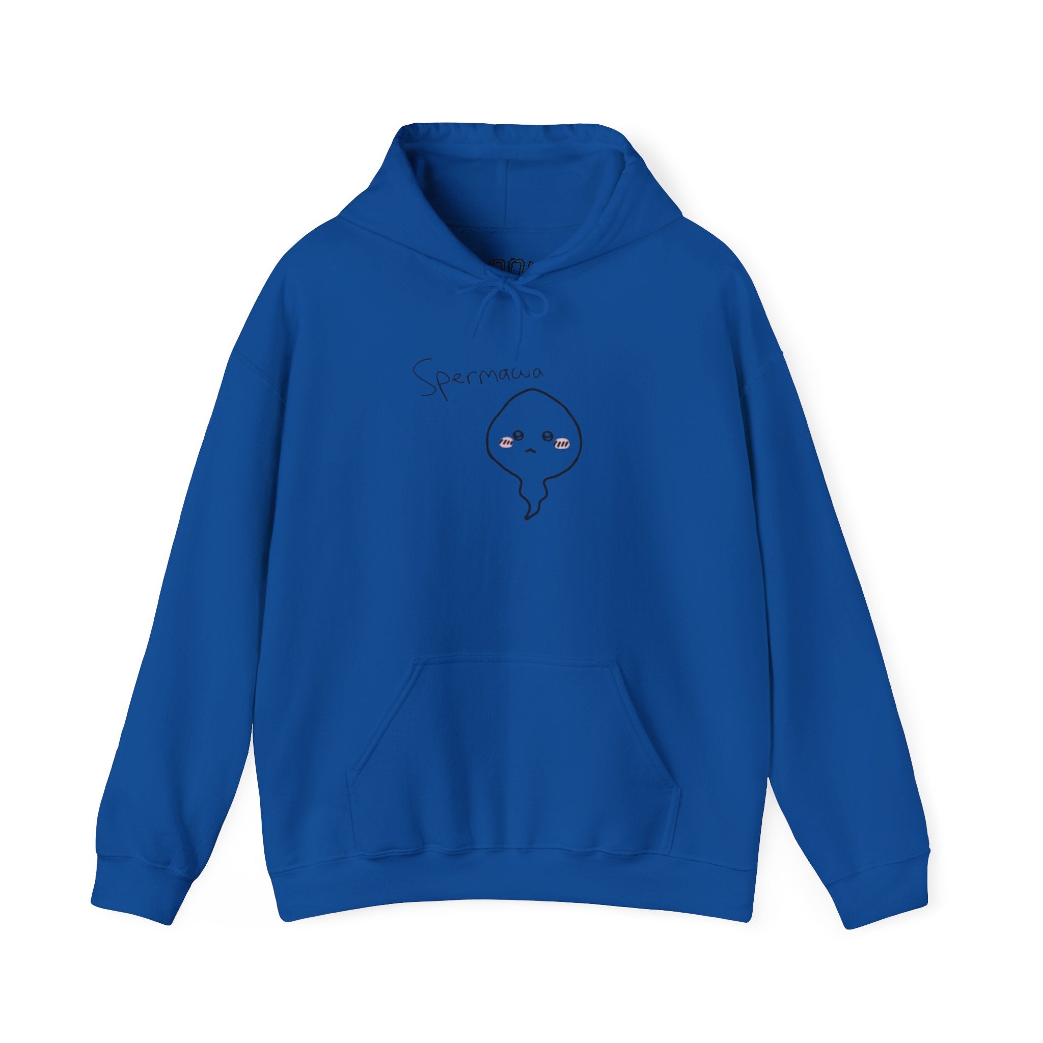 Hoodie - Cute Kawaii 'Sperman' Front & 'LOOK DIFFERENT' Back Graphic Hoodie