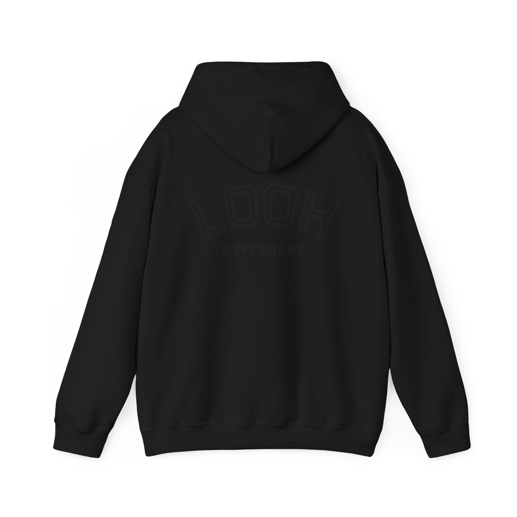 Hoodie — Cute Fluffy Hamster Graphic "Look Different" Pullover