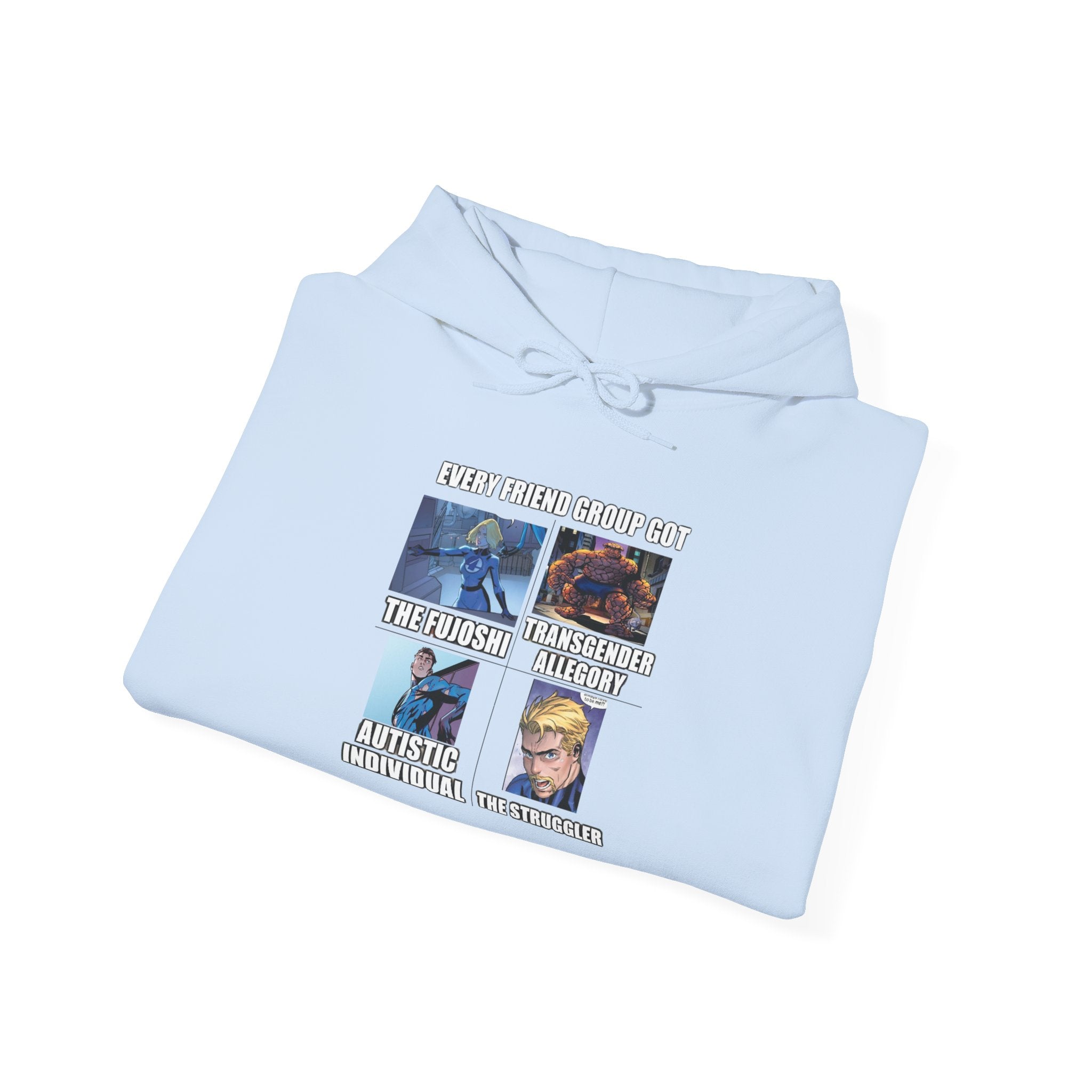 'Look Different' Graphic Hoodie — Vintage Collage Crewneck Sweatshirt