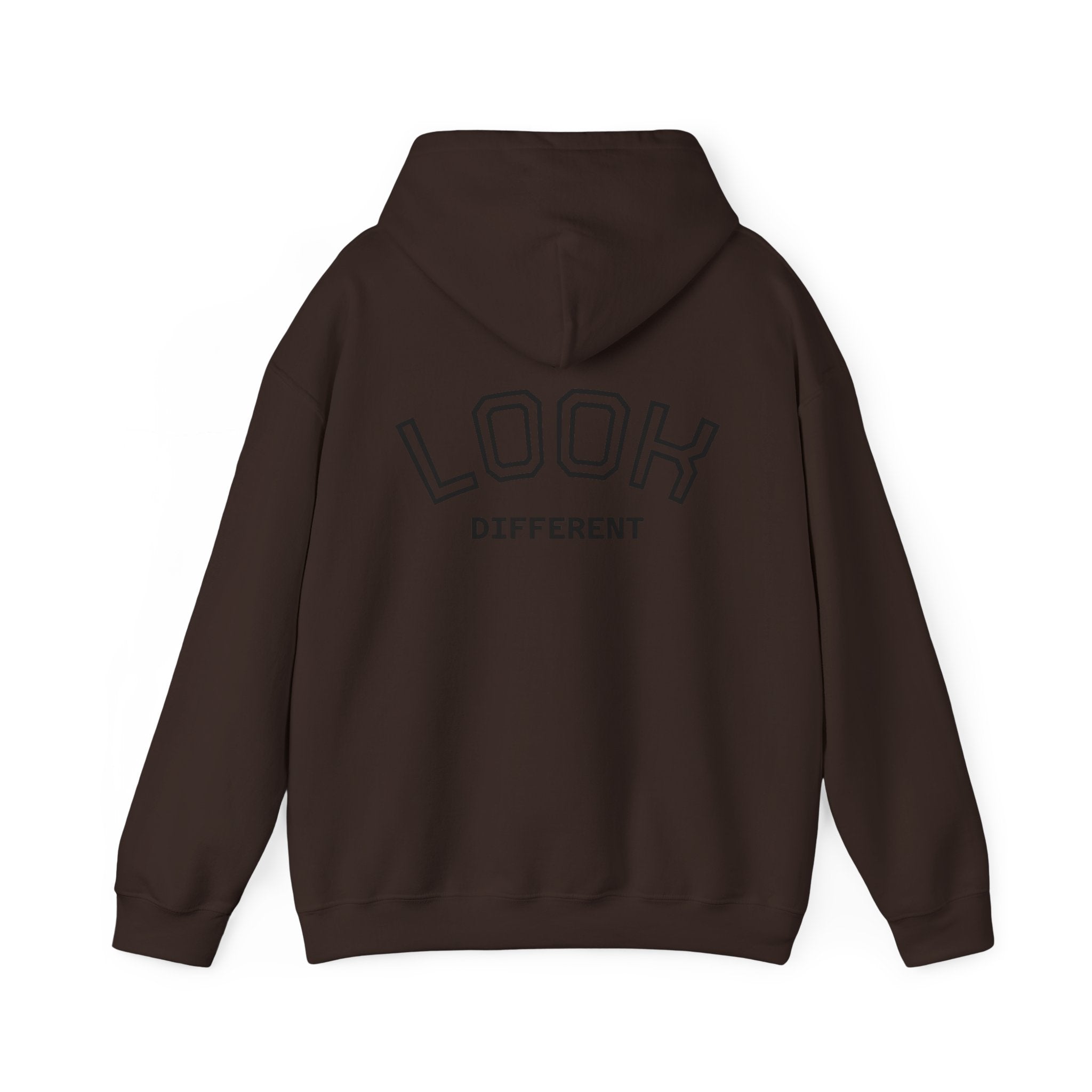 Hoodie — Cute Fluffy Hamster Graphic "Look Different" Pullover
