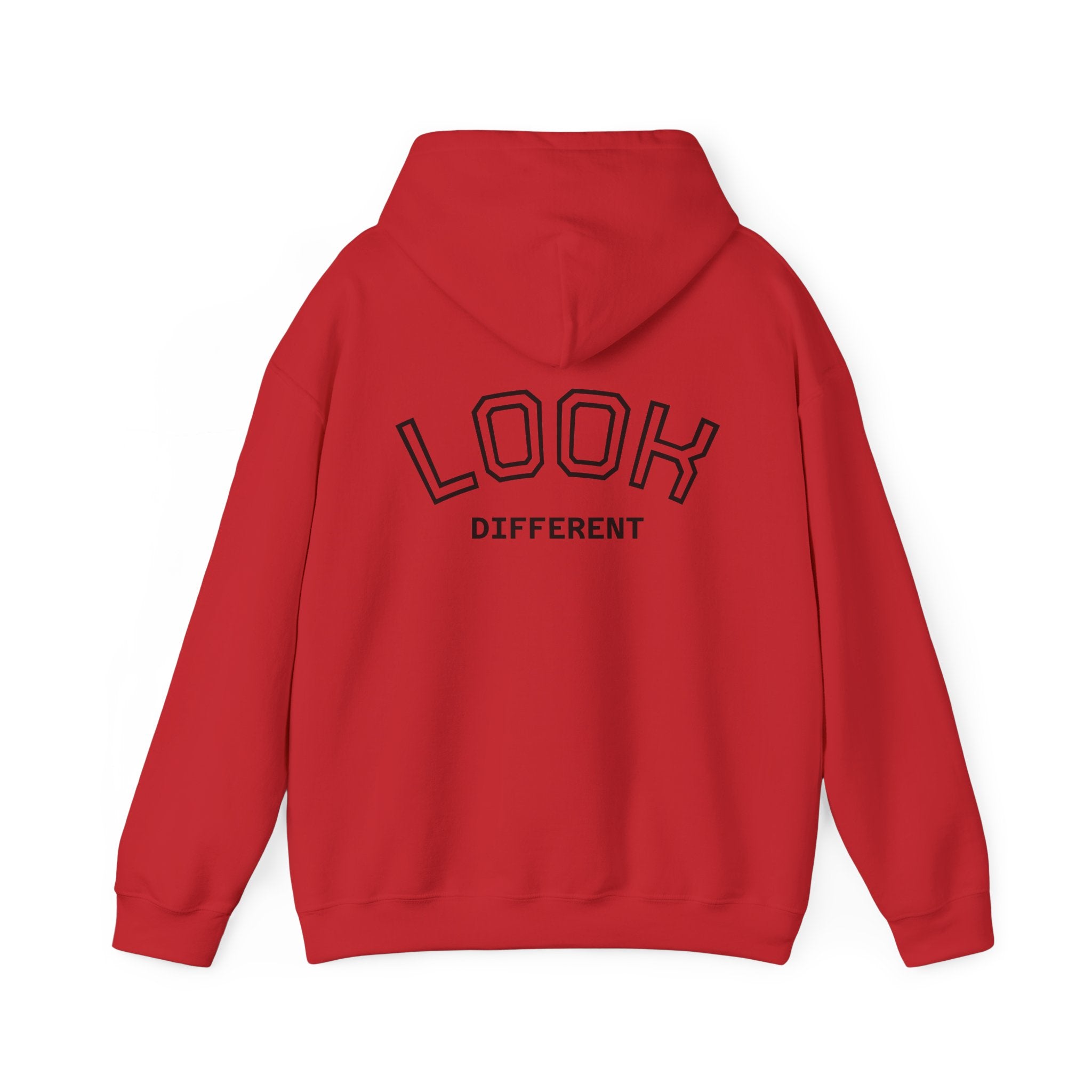 Hoodie — Cute Fluffy Hamster Graphic "Look Different" Pullover