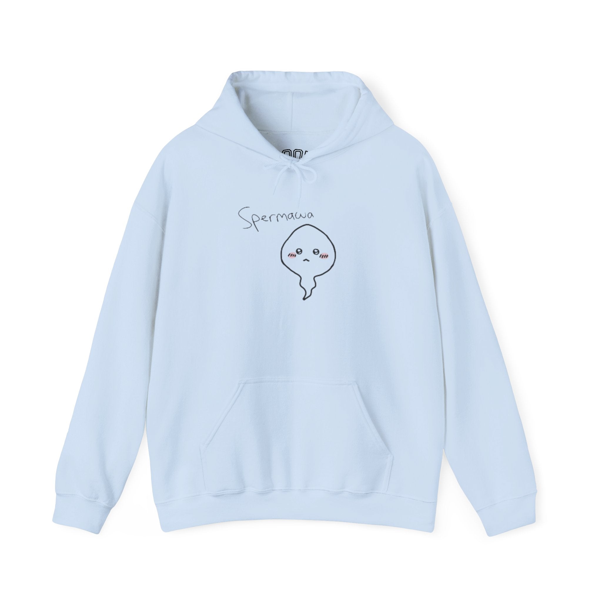 Hoodie - Cute Kawaii 'Sperman' Front & 'LOOK DIFFERENT' Back Graphic Hoodie
