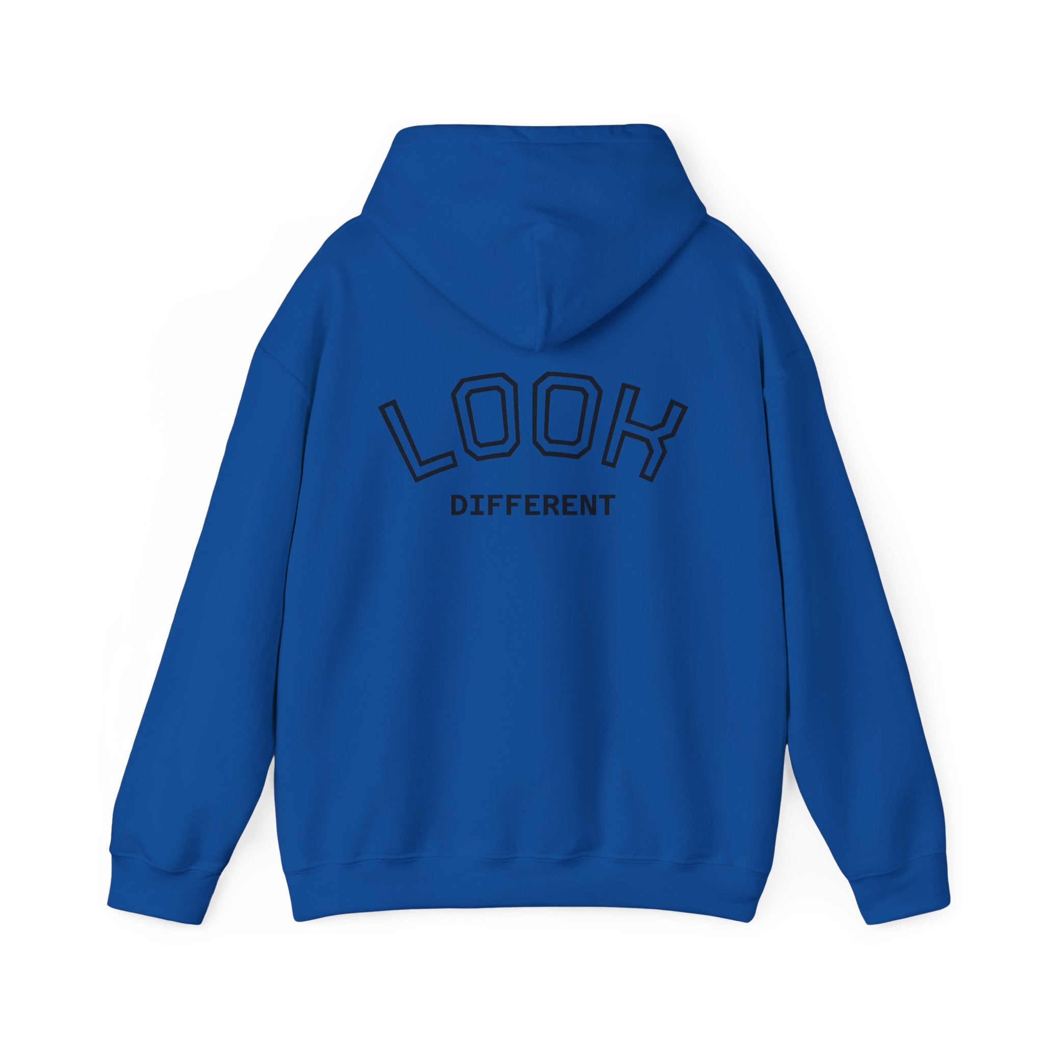 Hoodie — Cute Fluffy Hamster Graphic "Look Different" Pullover