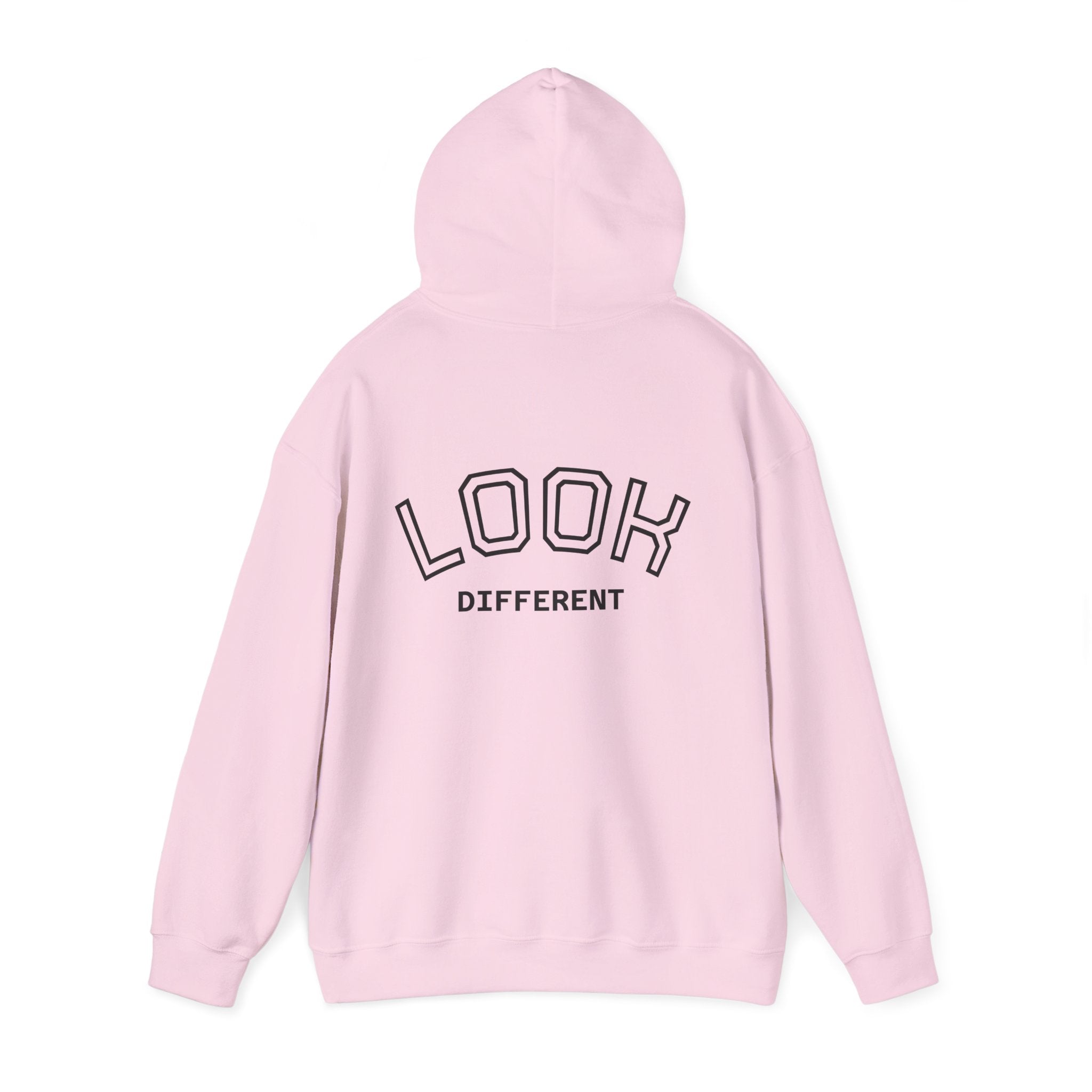 Hoodie — Cute Fluffy Hamster Graphic "Look Different" Pullover